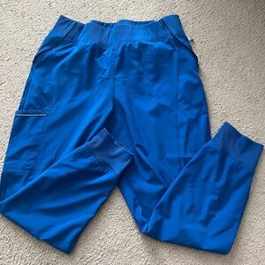 Blue Jogger Scrub Pants